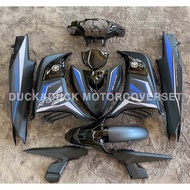 LC135 V6 RC MATT BLUE/BLACK MOTOR COVER SET HLD