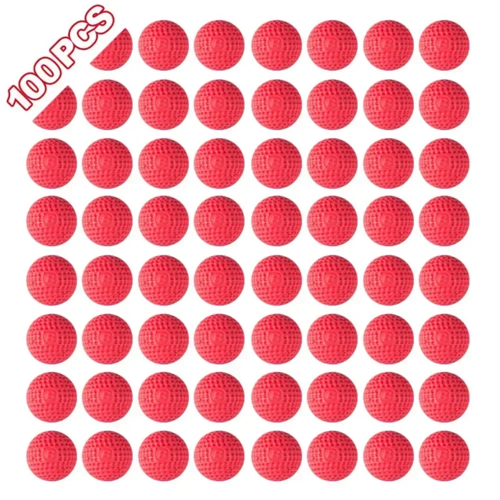 100 Rounds Soft Foam Apollo Refill Ammo Ball Bullets for Rival Nerf Series Toy Gun Outdoor Improving Practice Bullets Kids Gift