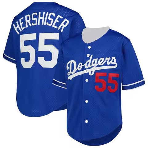“2025 Dodgers Blue Bomber! 'HERSHISER 55' Bold Script + Retro Fit—Unisex for Timeless Baseball Glory