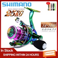 DAIWA Power Hand Reel VX1000-7000 Full Metal Gear Ratio 5.2:1 Max Drag 30KG Fishing Reel