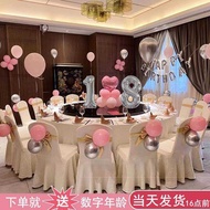 Hotel Restaurant Box Box 18th Adult Gift Girl Scene Layout 18th Birthday Balloon Decoration Backgrou