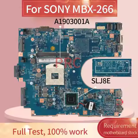 MBX-266 For SONY SVE151A11W SVE15118FG HM75 A1903001A Notebook MainboardS ZS0CR 1202-2 48.4RM01.021 