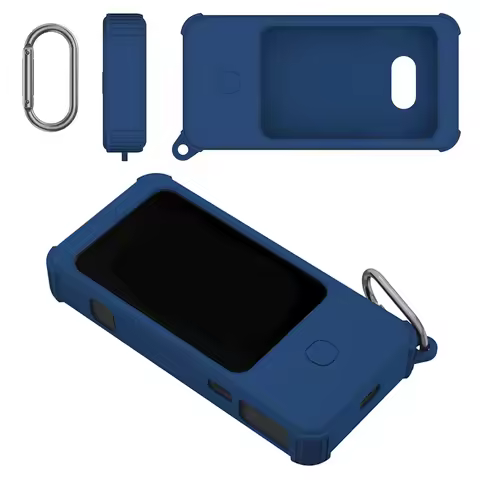 Anti-scratch Dustproof Silicone Case for GL.iNet MUDI 7 GL-E5800 Router Carabiner Washable Shell