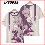Biwa Hayahide Uma Musume Pretty Derby Cosplay Summer 3D Short Sleeve T-Shirt