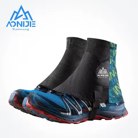 AONIJIE E941 Outdoor Unisex High Running Trail Gaiters Protective Sandproof Shoe Covers For Triathlo