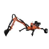 ATV towable backhoe loader with different attachments high efficiency mini backhoe