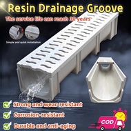 U-Shaped Resin Sink Garden Yard Drain Kitchen Stainless Steel Cover