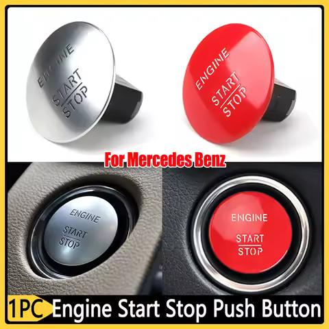 Car Engine Start Stop Push Button Switch Keyless One-Click Start Switch for Mercedes Benz A C E GL C
