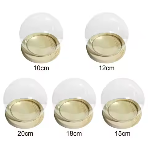 Glass Display CLOCHE BELL JAR WOODEN BLURRY PREVENTION DOME COVER