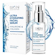 Hyaluronic Acid Serum for Face - Dermatologist Tested - with Collagen for Anti-Aging, Ultra Hydratin