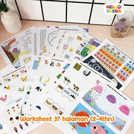 Children's Activity Worksheet 2-4 years (37 pages)