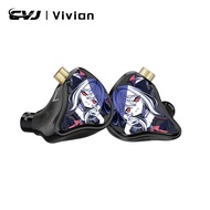 Cvj Vivian 10Mm màng loa điện động Trong Tai Tai Tai Nghe Thích Hợp Cho Trò Chơi 0.78Mm 2Pin cáp có 