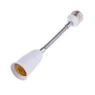 E26 to E26 Light Socket Extender, Flexible Extension Socket Adapter for Medium Base Lamps Bulb Secur