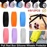 4/8/12Pcs Silicone Wheels Protector for Luggage Reduce Noise Travel Luggage Suitcase Wheels Cover Ca