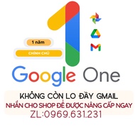 Nâng cấp Google One chính chủ 1năm 2 TB lưu trữ đám mây Tặng kèm Gemini Pro AI Tạo video AI Giải phó