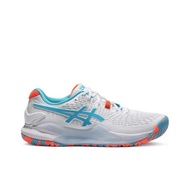 Resolution Gel 9 Men's Anti-slip Professional Tennis Shoes, Durable, Low Cut in Blue and White