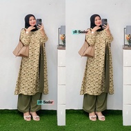 Setelan Celana Katub Rayon Fremium MODEL Tunic Mic Cringkel Stelan Jumbo Dewasa Stelan Firal