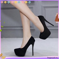 Women's High Heels Waterproof platform Powder Shi Sexy Fashion 12 CM High Heels