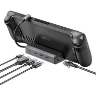 Steam Deck Game Console Dock To HDMI 4K 60HZ USB RJ45 PD 100W Charge Steam USB C Deck Docking Statio
