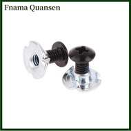 Fnama 10Pairs Skate Shoes Screws Inline Roller Skate Replacement Repair Mounting Screws Nut Bolt Par