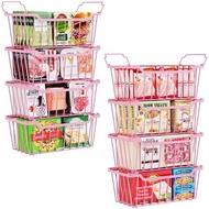 SUNALLY Freezer Organizer Bins, 4 Pack Stackable Chest Freezer Organizer For 5-7 Cu.FT Deep Freezer 
