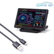 5นิ้วจอคอมพิวเตอร์ IPS USB อะลูมิเนียมอัลลอยคอมพิวเตอร์รอง CPU จอ GPU แรมเอชดีดีจอภาพ Dislay การหมุน