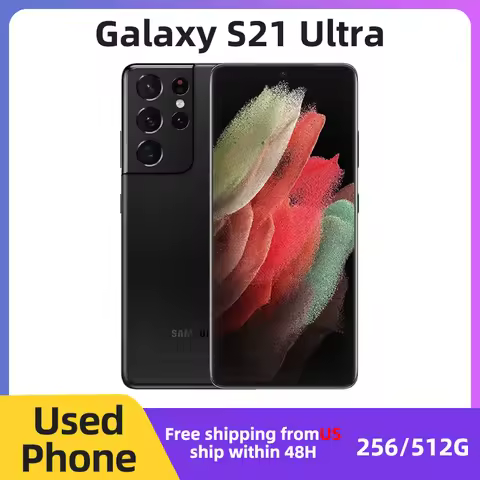 Samsung Galaxy S21 Ultra 5G Unlocked SM-G998U SmartPhone 256GB/512GB ROM Black used Phone