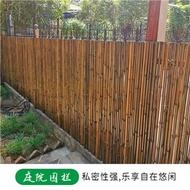 Anti-Corrosion Bamboo Fence Lawn Flower Bed Fence Outdoor Courtyard Decoration Tea Room Garden Wall 