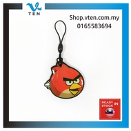 T5577 Angry Bird Copy Rewritable Writable ID keyfobs 125KHZ Proximity Token ID Keychain Card