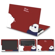 DIY Cartoon Bear Cover Laptop Sticker Laptop Skin 12/13/14/15/17-inch for MacBook/HP/Acer/Dell/ASUS/