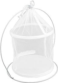 COLLBATH Insect Cage Viewer Jar Mesh Cage Terrarium Mini Tool Cage for Kids Folding Tool Kids Catching Kit Habitat Cage Toy Container Plant Mesh Cage Cylindrical Child White Muff Polyester
