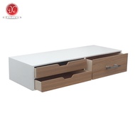 Dections Rak Dinding Ambalan 3 Laci 80x30cm Kotak Rias Makeup dengan Handle Minimalis