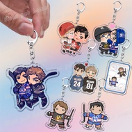 Keychain Accessories Cute cartoon heating keychain ilya rozanov BL Shane hockey keychain
