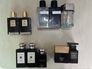 閒置二手香水出售 By Kilian Sacred Wood Straight to Heaven Jo Malone Myrrh & Tonka YSL Y EDP Tom Ford Noir Ex