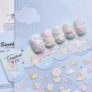 [CORAL SEA]Sanrio Joint Name Nail sticker Big Ear Dog Xi Na Nail Sticker Japanese Style  Nail Sticke