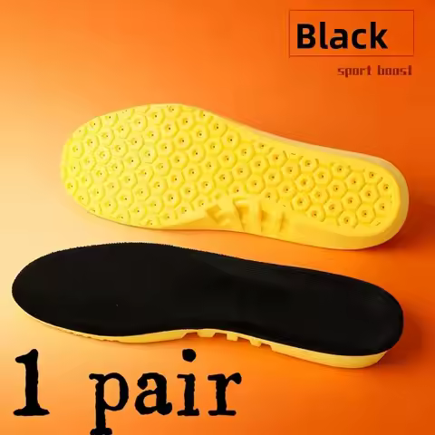Double Latex Sports Insoles Ultra Soft Elastic Shock Absorbing Sweat Breathable Comfortable Inserts 