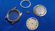 【蠔錶配件】獨賣商品/DIY蠔式錶殼組/適用eta 2834-2,2836-2,2846 配12點位星期盤機芯