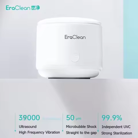 MI Eraclean Ultrasonic Cleaner For Invisible Braces Mini Portable Cleaning Machine With Storage Bag 
