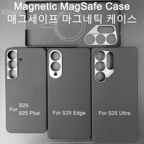 For Samsung Galaxy S25 S26 Ultra/S26 S25 Plus/S26 S25 Edge Genuine Carbon Fiber Aramid Case Ultra th