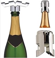 TYLDZ Stainless Steel Beer Bottle Opener Vacuum Sealed Sparkling Champagne Wine Bottle Saver Stopper Cap Bottle Opener for Bar Tool