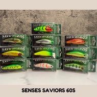 Senses Saviors 60S Sinking Minnow Lure Baits 6cm 60mm