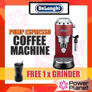 [FREE 1 x Grinder KG40] Delonghi Dedica Red - Pump Espresso Coffee Machines EC685.R Thermoblock tech