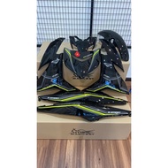 MAGIC BOY COVER SET CUSTOM Y15ZR V1/V2-V3 MX-KING YARIS GREEN-BLACK STICKER VIETNAM🇻🇳