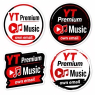 YT Own Acc premium Stickers label
