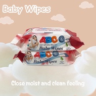 Happily Babies Wipes for Baby 1/3 Pack 100pcs Non-Alcoholic Portable Soft Wet Tissue Newborn