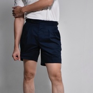 era-won กางเกงขาสั้น รุ่น Double belts Classic Shorts (V2) สี Navy Blue seven
