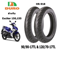 ยางนอกมอเตอร์ไซค์Yamaha Exciter 150,155 ขนาด90/90-17&120/70-17 Duro HF918