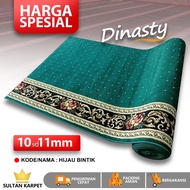 HIJAU Sultan Carpet - Dynasty Carpet - 11mm Thick Dynasty Mosque Carpet (Green Spots) - Metered Carp