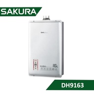 【結帳再x折】【含標準安裝】【SAKURA櫻花】16L 四季溫智能恆溫熱水器 DH9163 (DH1633E團購版) (W1K3)