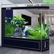 缸魚缸客廳2024新款玻璃大型智能溫家用落地側濾水族箱免換水